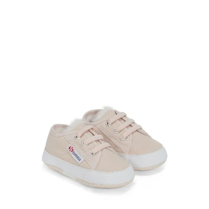 Kids Sneakers Kid Unisex 4006 BABY ECOFUR Low Cut PINK ALMONDFAVORIO Superga Low Cut