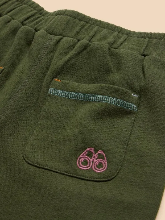 Kids TROUSERS and SHORTS White Stuff Jersey Pocket Short Khaki Green
