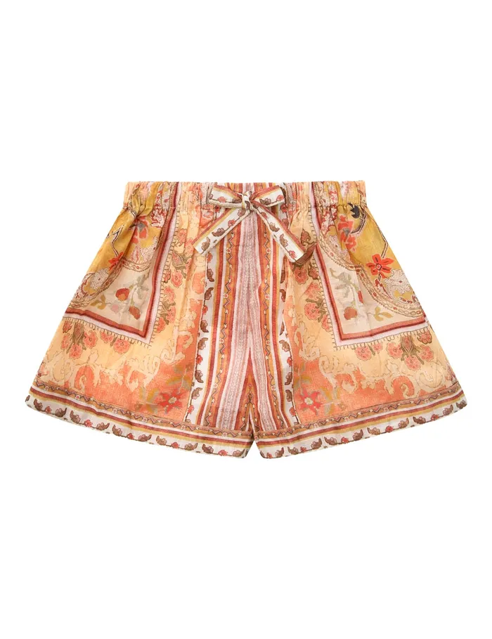 Kids Zimmermann Clothing Wylie Short Mustard Multi