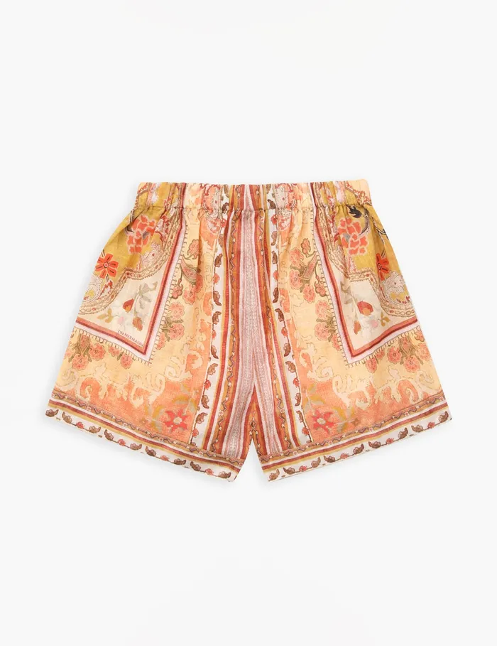 Kids Zimmermann Clothing Wylie Short Mustard Multi