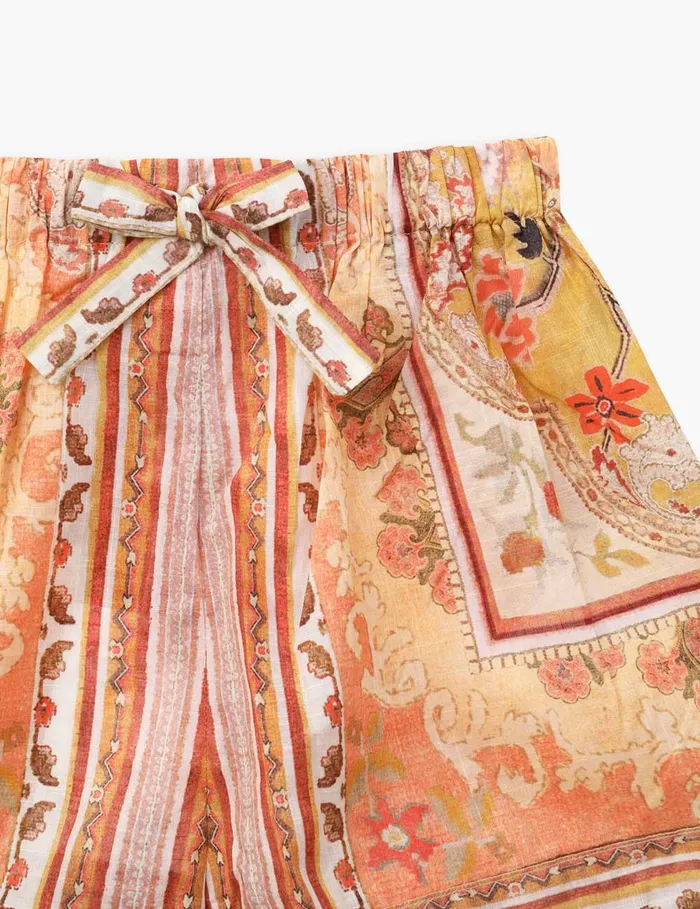 Kids Zimmermann Clothing Wylie Short Mustard Multi