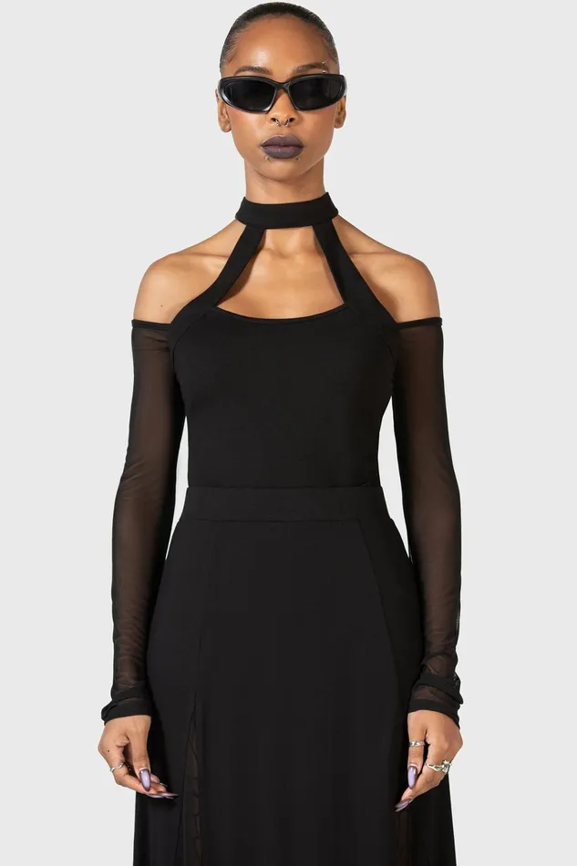 Killstar Basics Women Only Consolation Long Sleeve Top