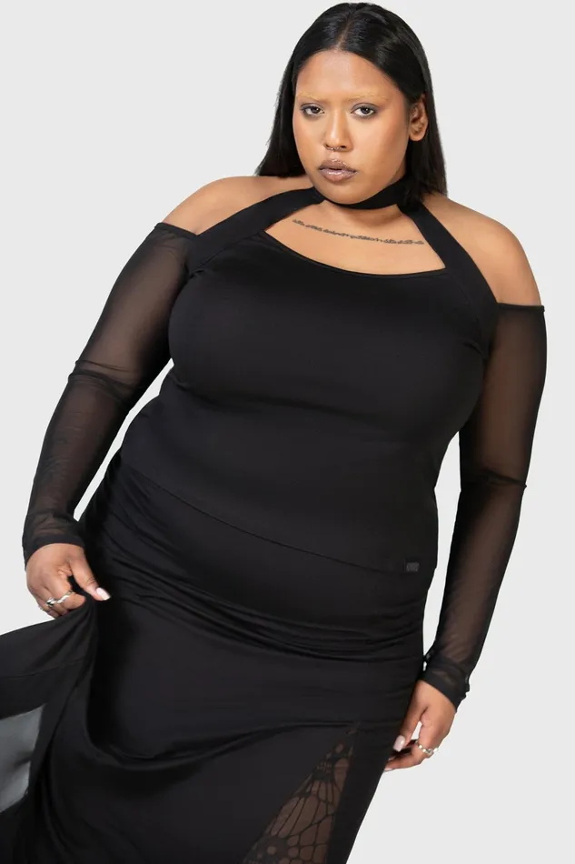 Killstar Basics Women Only Consolation Long Sleeve Top