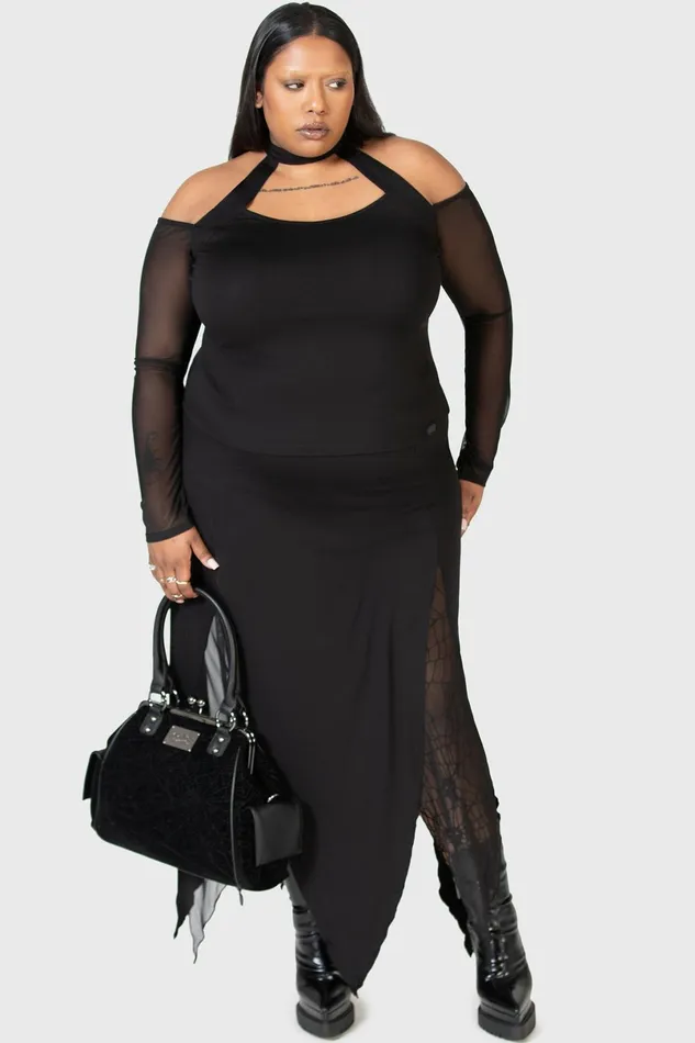 Killstar Basics Women Only Consolation Long Sleeve Top