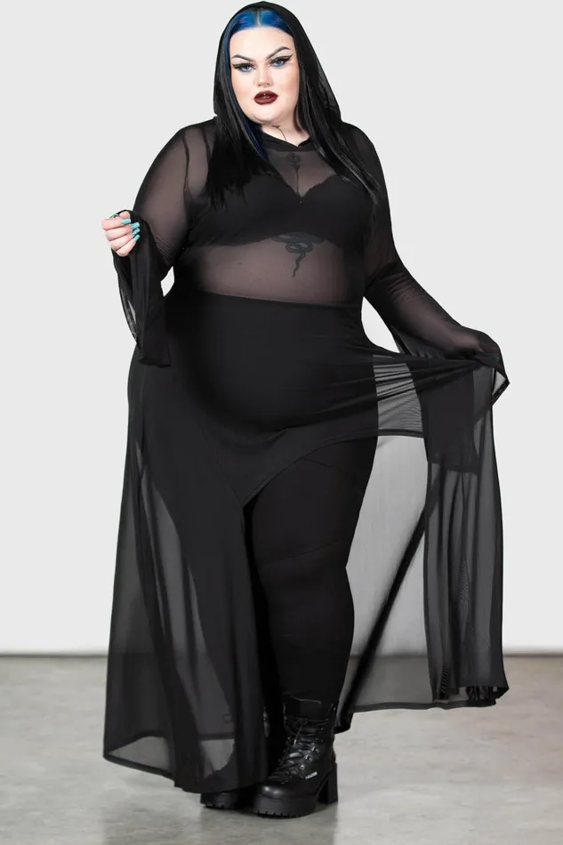 Killstar Cloaks Women Sheer Mystery Cloak B