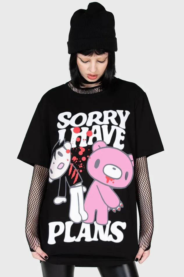 Killstar Graphic Tops Men I Have Plans TShirt