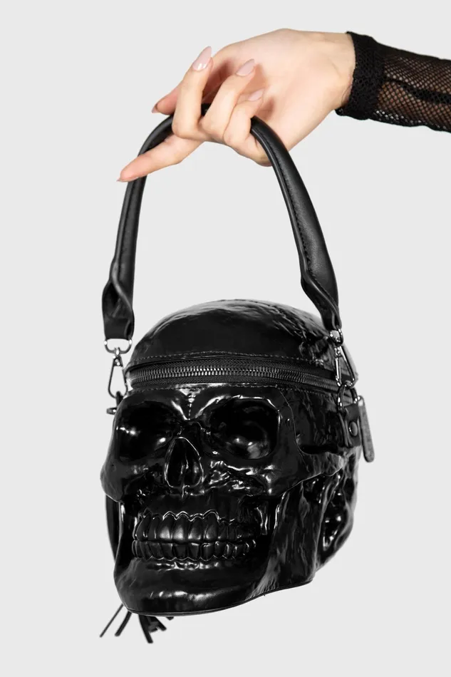 Killstar Handbags Women Grave Digger Skull Handbag B