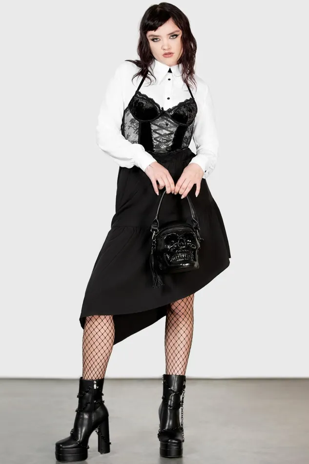 Killstar Handbags Women Grave Digger Skull Handbag B