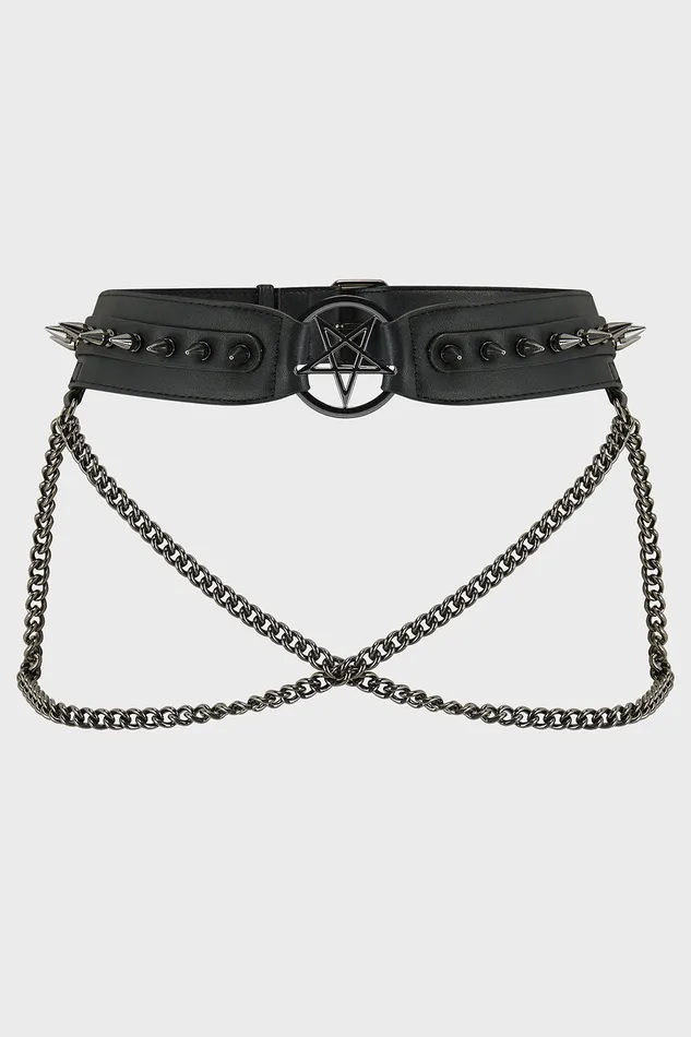 Killstar Harnesses and Belts Women Restless Moon Belt