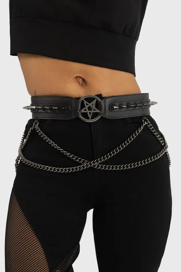 Killstar Harnesses and Belts Women Restless Moon Belt
