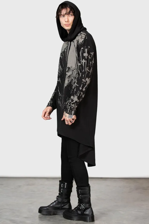 Killstar Hoodies Women Cross The Bear Longline Hoodie