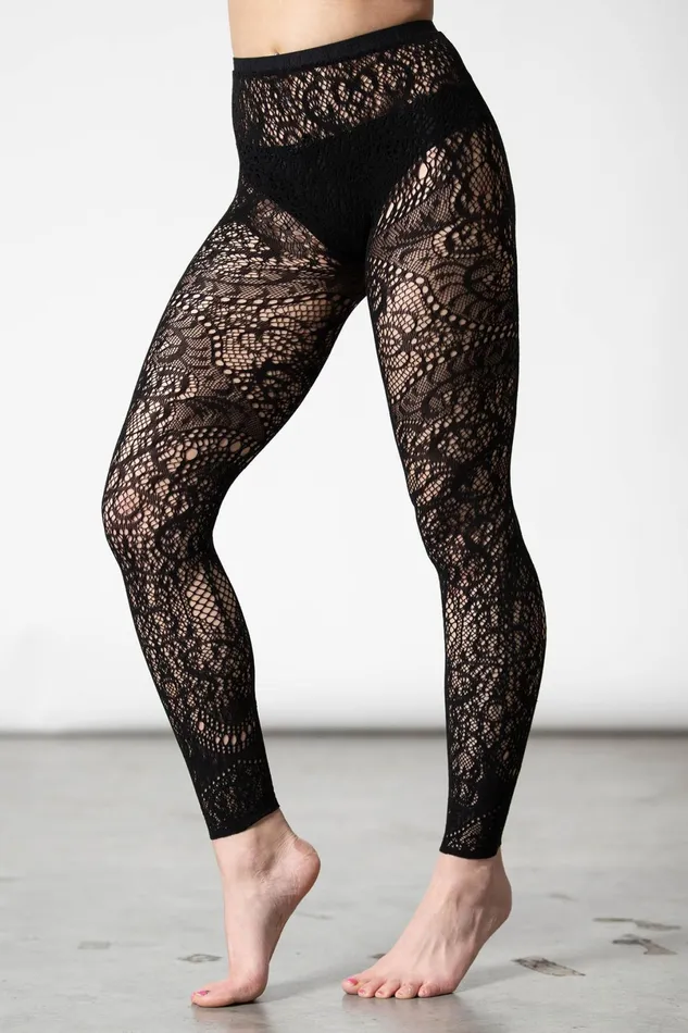 Killstar Leggings Women Empyrean Lace Leggings
