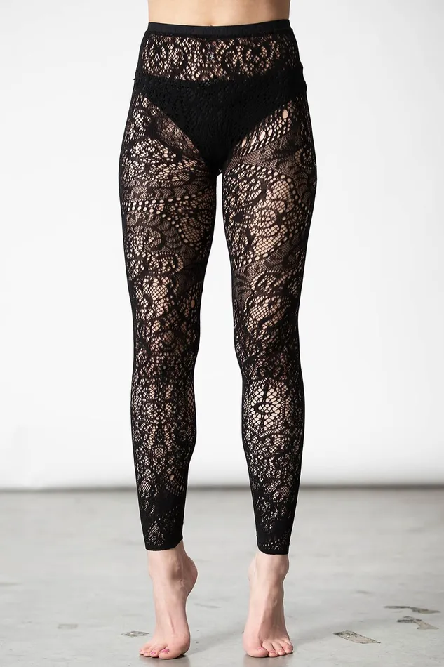 Killstar Leggings Women Empyrean Lace Leggings