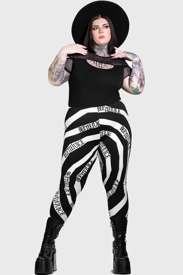 Killstar Leggings Women Vertigo Spiral Leggings