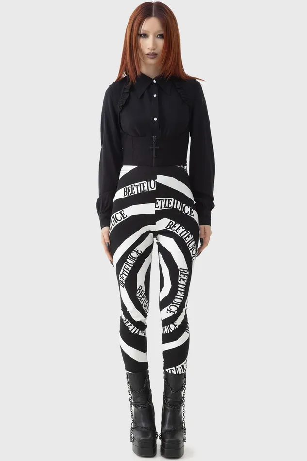Killstar Leggings Women Vertigo Spiral Leggings