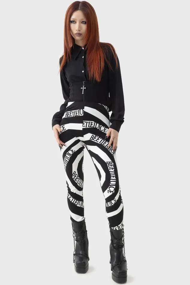 Killstar Leggings Women Vertigo Spiral Leggings