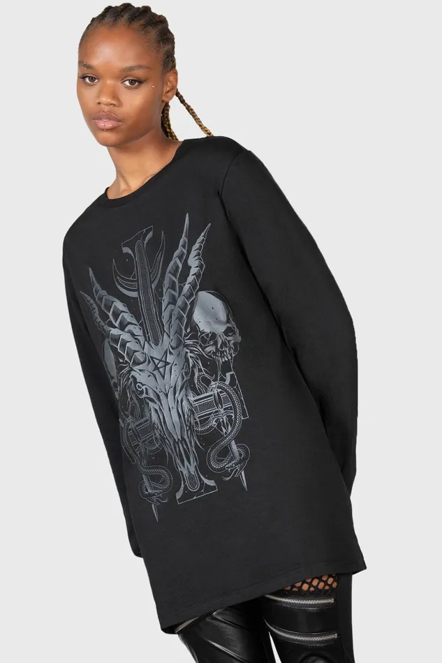 Killstar Long Sleeves Men Infernal Ashes Long Sleeve Top