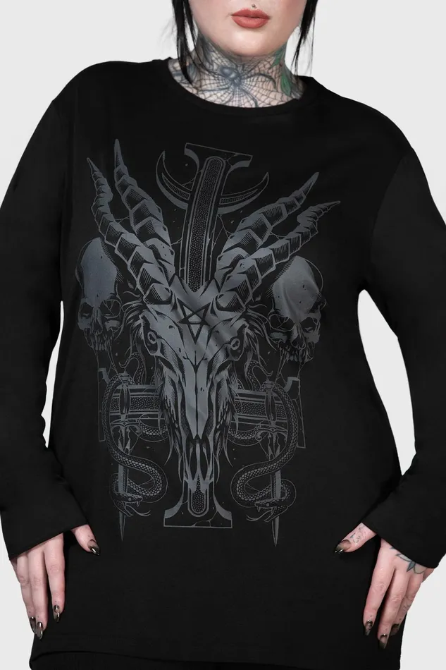 Killstar Long Sleeves Men Infernal Ashes Long Sleeve Top
