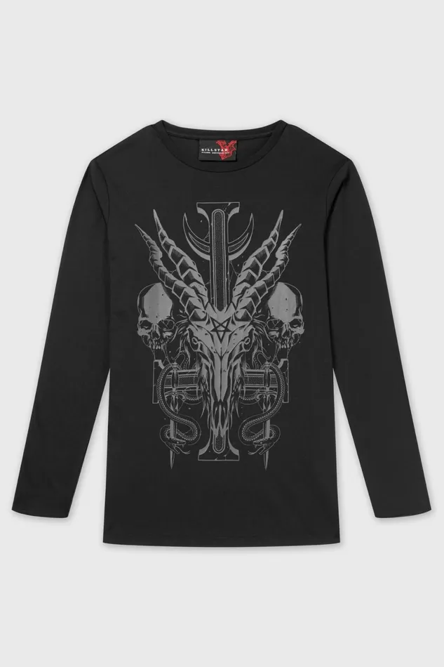 Killstar Long Sleeves Men Infernal Ashes Long Sleeve Top
