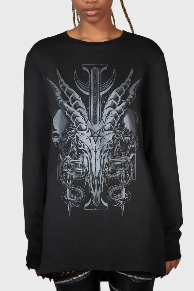 Killstar Long Sleeves Men Infernal Ashes Long Sleeve Top