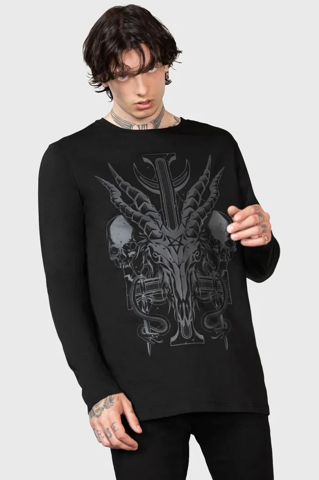 Killstar Long Sleeves Men Infernal Ashes Long Sleeve Top