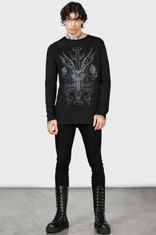 Killstar Long Sleeves Men Infernal Ashes Long Sleeve Top