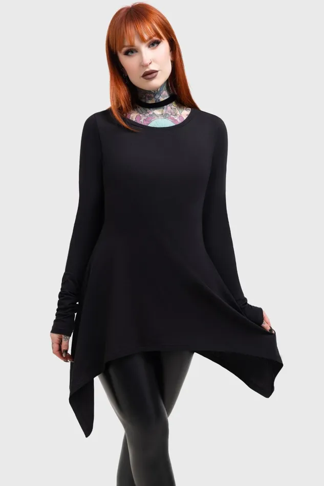 Killstar Long Sleeves Women Cora Long Sleeve Top