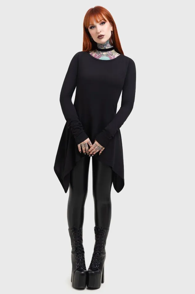 Killstar Long Sleeves Women Cora Long Sleeve Top
