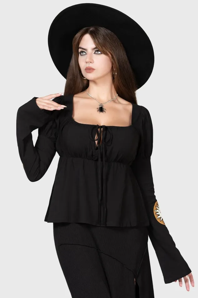 Killstar Long Sleeves Women Evil039s Harvest Top
