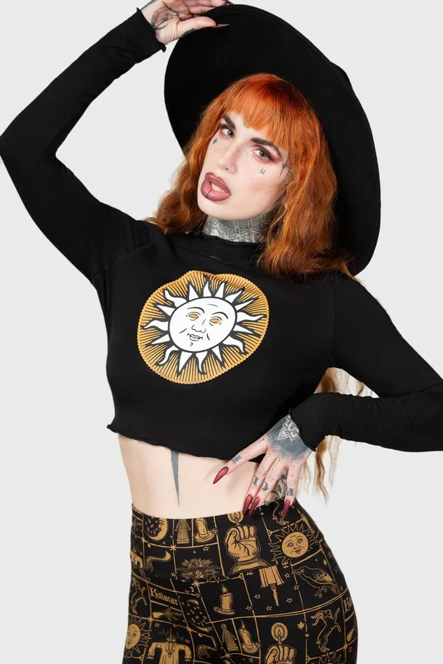 Killstar Long Sleeves Women Fading Light Long Sleeve Top
