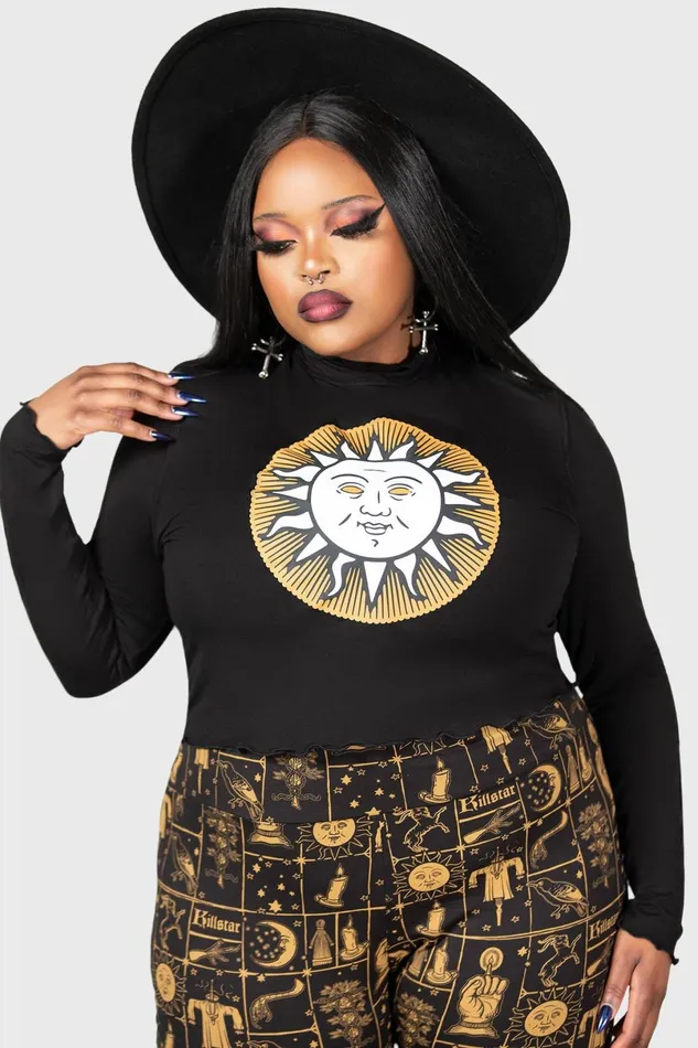 Killstar Long Sleeves Women Fading Light Long Sleeve Top