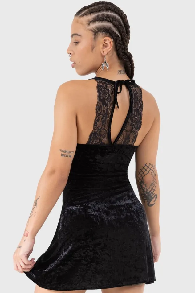 Killstar Loungewear Women Burnt Obsidian Lounge Dress