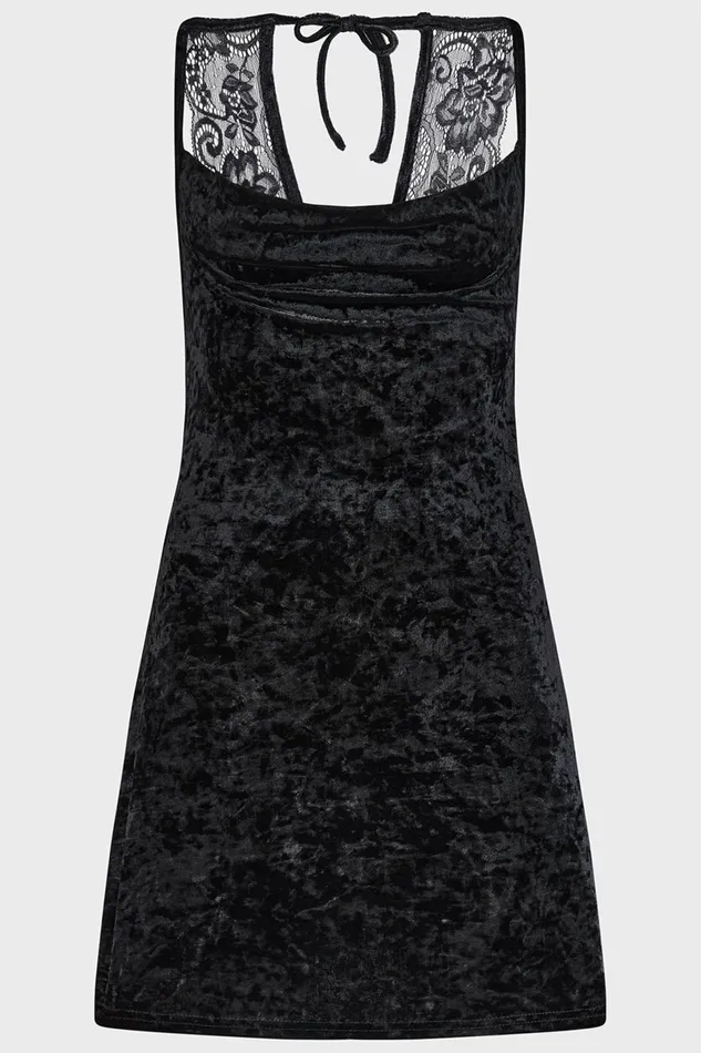Killstar Loungewear Women Burnt Obsidian Lounge Dress