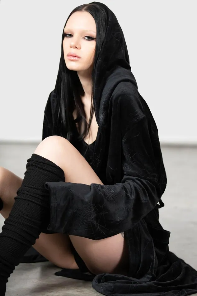 Killstar Loungewear Women Webbed Robe