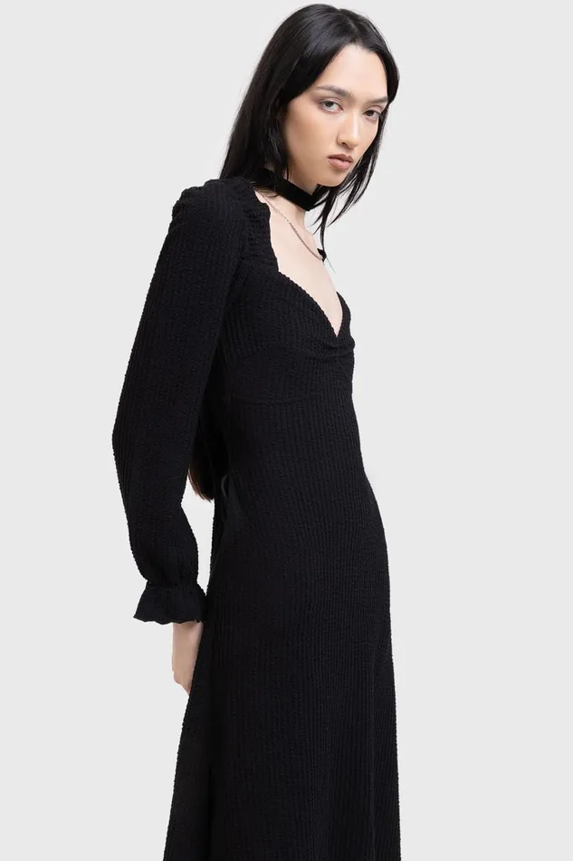 Killstar Maxi Women Shadow Weave Maxi Dress