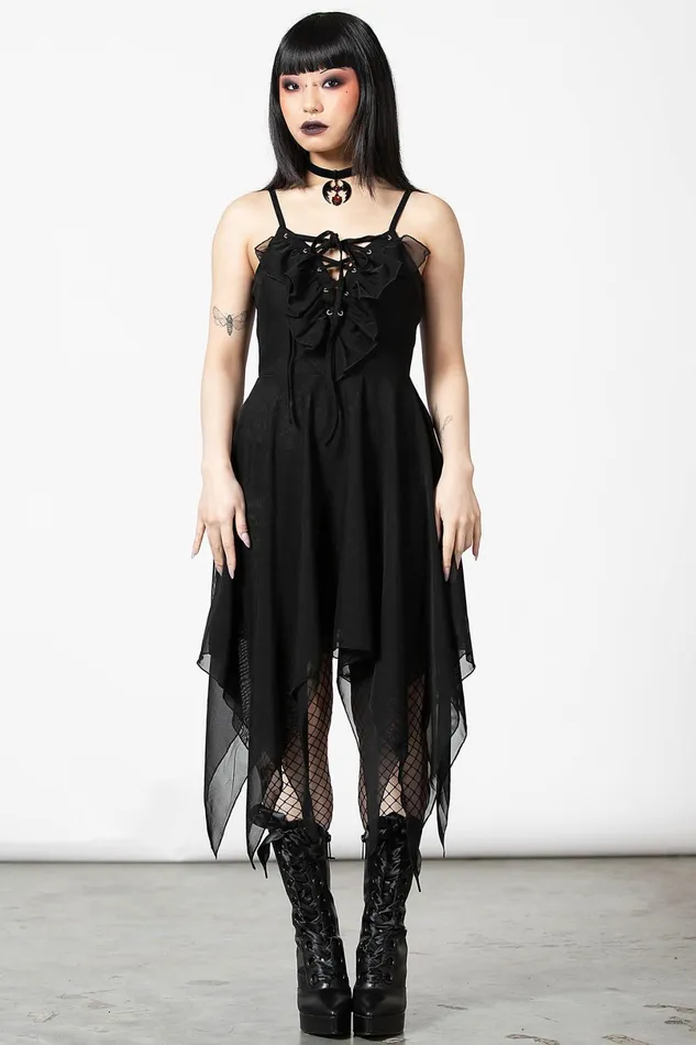 Killstar Midi Women Anshee LaceUp Dress