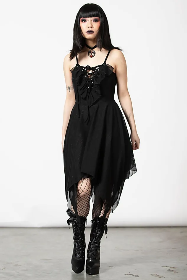 Killstar Midi Women Anshee LaceUp Dress