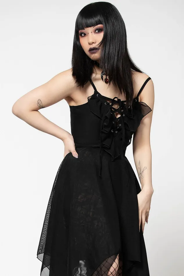 Killstar Midi Women Anshee LaceUp Dress