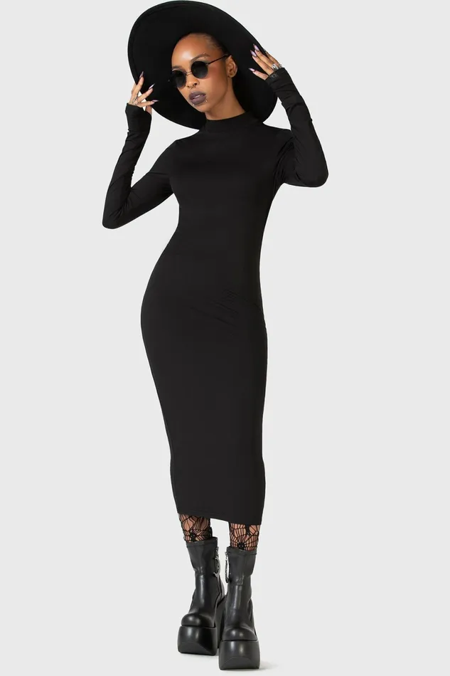 Killstar Midi Women Flash Of Presence Midi Dress