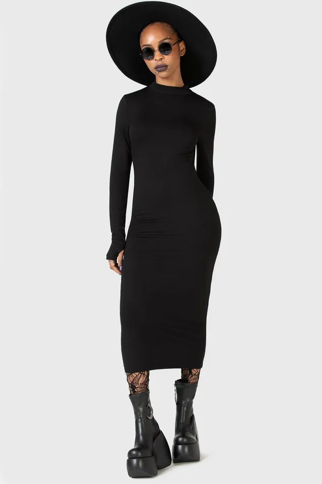 Killstar Midi Women Flash Of Presence Midi Dress