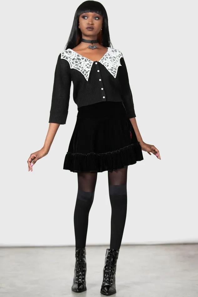 Killstar Mini Skirts Women Lamellae Skater Skirt