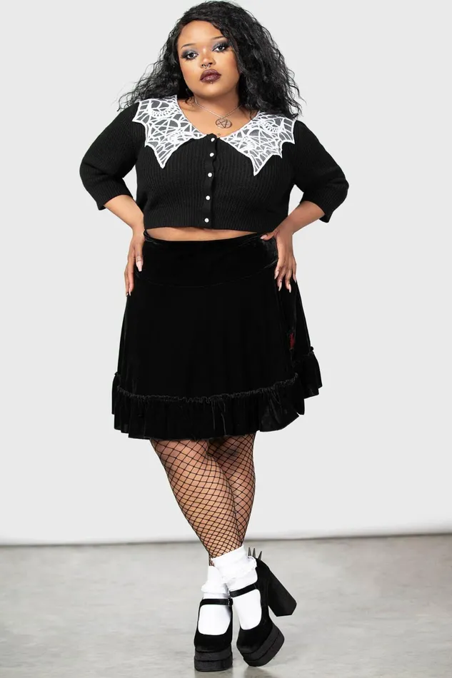 Killstar Mini Skirts Women Lamellae Skater Skirt