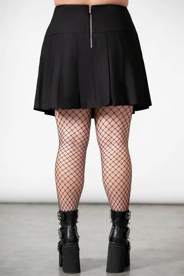 Killstar Mini Skirts Women Scary Pleated Skirt