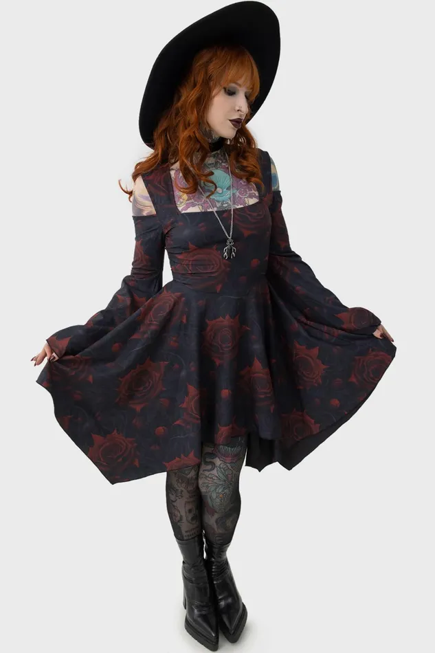 Killstar Mini Women Blood Rose Mini Dress