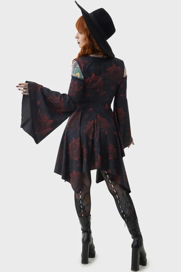 Killstar Mini Women Blood Rose Mini Dress
