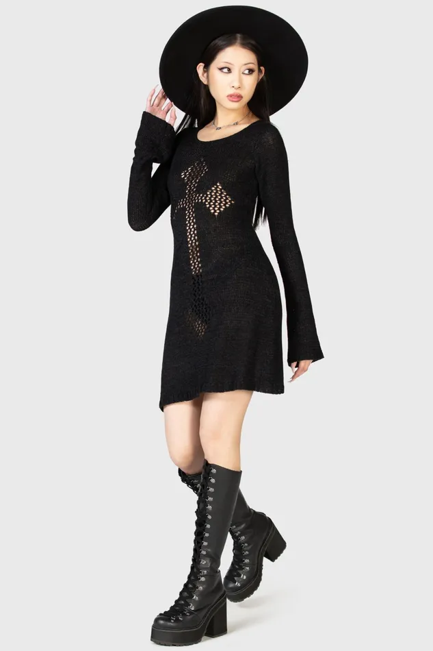Killstar Mini Women Into The Abyss Cover Up Dress