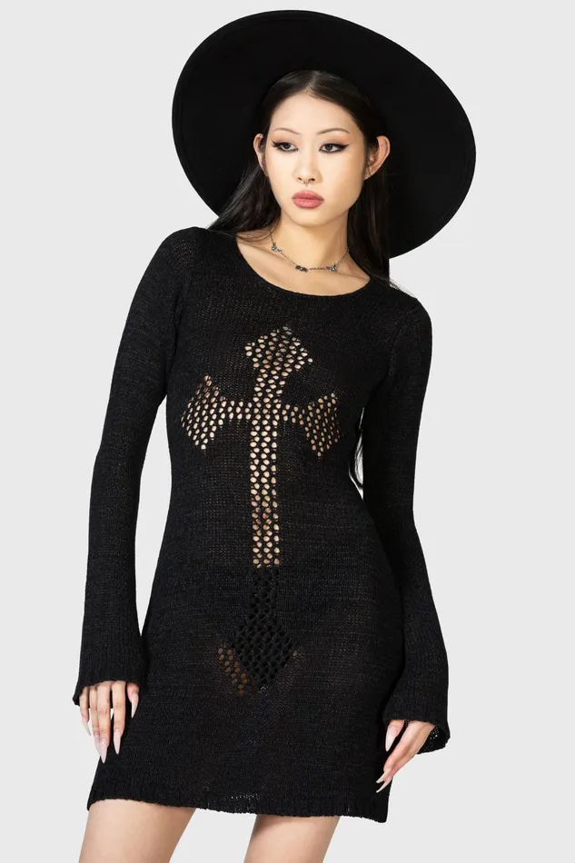 Killstar Mini Women Into The Abyss Cover Up Dress