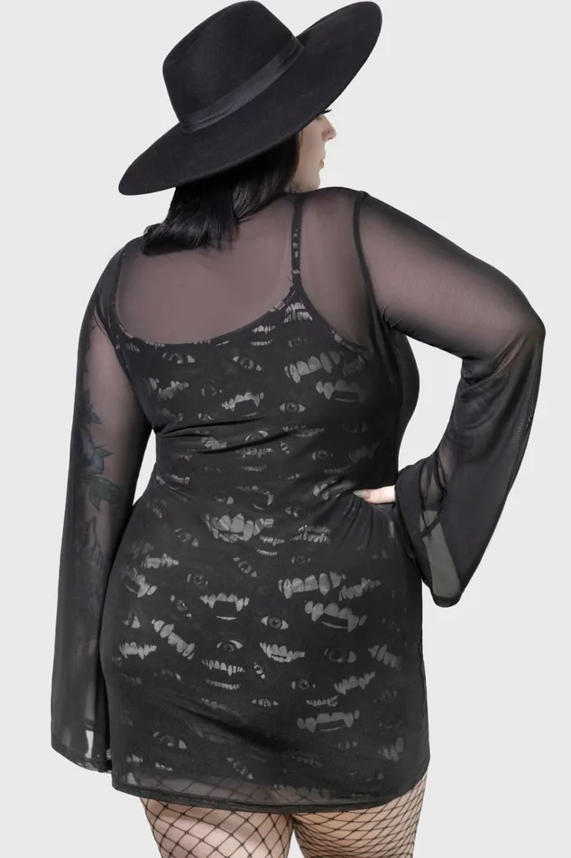 Killstar Mini Women Sheer Vamp Dress