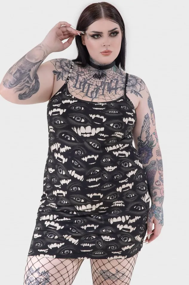 Killstar Mini Women Sheer Vamp Dress