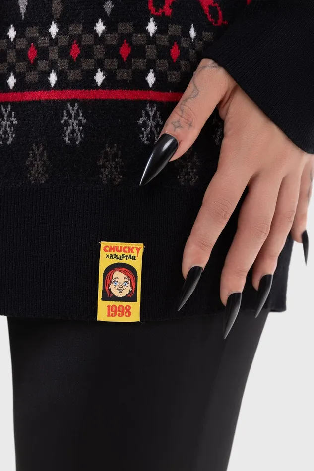 Killstar Sweaters Women Chucky Wanna Play Sweater